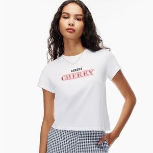 Aritzia cheeky cherry top